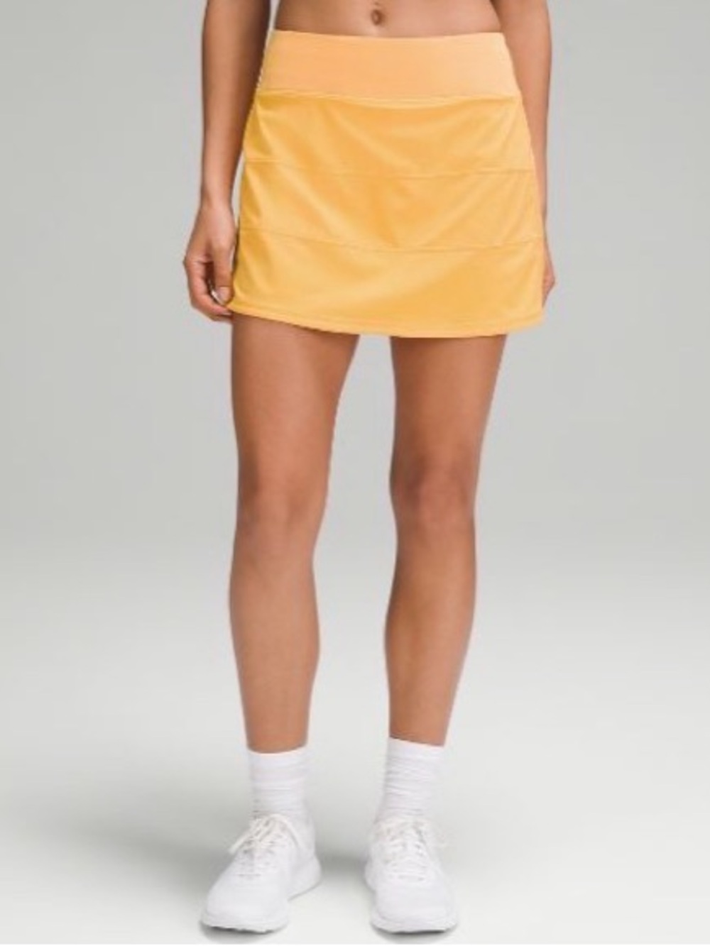 lululemon athletica Pace Rival Mid Rise Skirt Long Sz8 Mango Dream